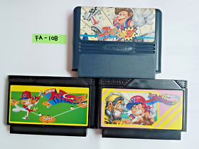Famista 88 90 Original Family Stadium Baseball 3 Set Lot FC Famicom NES Japanese