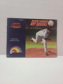 Roger Clemens MVP Baseball Authentic Original NES Nintendo Manual Only