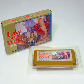LAW OF THE WEST Famicom Nintendo FC Japan Import Action Adventure NTSC-J Boxed