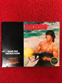 Rambo (Nintendo NES) Instruction Manual only NICE! 