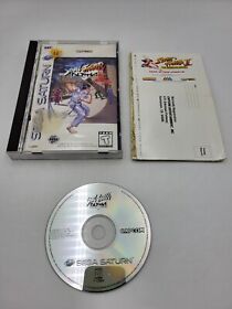 Street Fighter Alpha: Warriors' Dreams (Sega Saturn, 1996) W/Manual **TESTED **