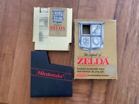 Nintendo NES Zelda Gold Edition 3 Screw With Box Fair Shape
