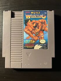 Carro de juego Tecmo World Wrestling 1990 para Nintendo NES *Probado*