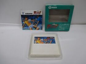 NES -- MOERO!! PRO SOCCER -- Box. Famicom, JAPAN Game. Work fully!! 10580