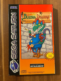 Blazing Dragons, Sega Saturn, cib + Demo Disc