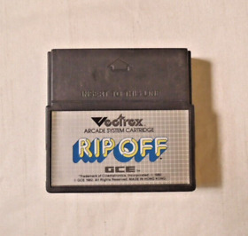 Rip Off Vectrex Video Game 1982 Arcade System Cartridge Vintage GCE
