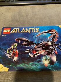 LEGO 8076 ATLANTIS "DEEP SEA STRIKER" INSTRUCTION MANUAL, NO BRICKS