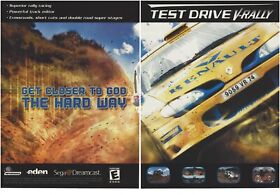 Test Drive V-Rally Print Ad/Poster Art Sega Dreamcast
