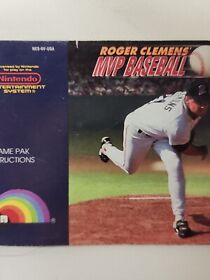 Roger Clemens' MVP Baseball Instruction Manual - No Game NES Nintendo