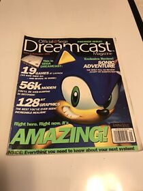 Official Sega Dreamcast Magazine Issue 1 September 1999 Premier Issue Sonic MINT