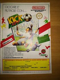 1992 Nintendo NES KICK OFF FOOTBALL FOOTBALL ADVERTISING