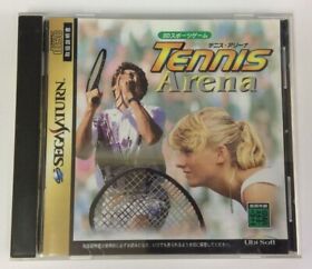 Tennis Arena Sega Saturn SS W/ case manual