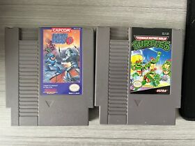 Lote de juegos Nintendo NES - Mega Man 3 TMNT Teenage Mutant Ninja Turtles - Probado