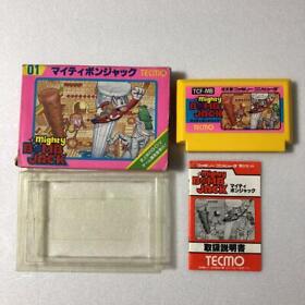 Computadora familiar Mighty Bomb Jack versión japonesa Nintendo NES Famicom Tecmo JP