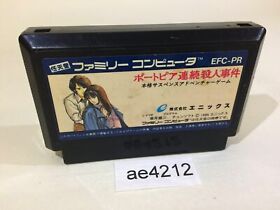 ae4212 Portopia Renzoku Satsujin Jiken NES Famicom Japan