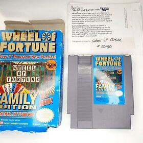 Wheel of Fortune Family Edition - Nintendo NES W BoxGame Authentic FREE SHIPPING