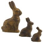 Faux Chocolate Resin Bunny Rabbit Standing Easter Figure 3.25