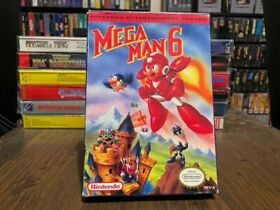 Mega Man 6 Video Game w/ Box for Nintendo NES CIB *CLEANED,TESTED,AUTHENTIC*