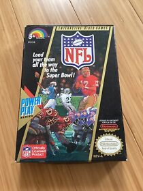 NFL NES Game In Box With Play Sheets, Booklet And Sleeve Used