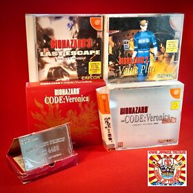 Resident Evil Lot 4 Sega Dreamcast Biohazard Code Veronica Value 2  3 Last DC JP