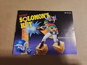 Solomon's Key - Authentic Nintendo NES Manual, Instruction Booklet