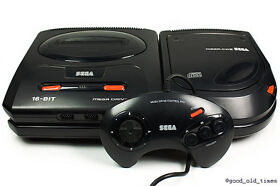 ## SEGA Mega CD 2 Console + Mega Drive 2 + Pad + Power & TV Cable ##