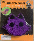 Purple Black Cat Shaped Foam Create Again & Again Toy Halloween Candy Alterative