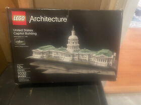 LEGO Architecture Complete United States Capitol Bldg 21030, Instructions, Box 