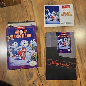 Snow Brothers NES CIB(Nintendo Entertainment System, 1991) RARE