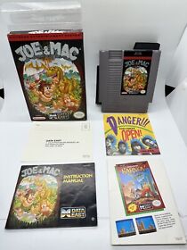 Joe & Mac (Nintendo Entertainment System 1992) NES CIB Complete W/ Inserts Rare!