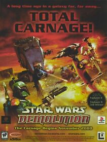 Star Wars: Demolition Print Ad/Poster Art Playstation PS1 Sega Dreamcast (A)