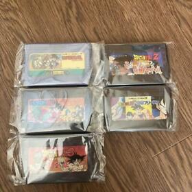 Dragon Ball Goods Game Software Famicom Son Goku Set Lot of 5