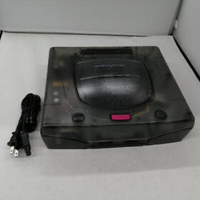 Sega Saturn Clear Skeleton Console HST-0021 Limited Color Tested with cable