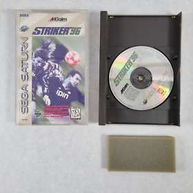 Striker '96 Sega Saturn 1996 CIB Complete Soccer Football Tested Working