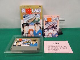 NES -- OISHINBO -- Boxed. Popular Animation. Famicom. Japan game. 10170