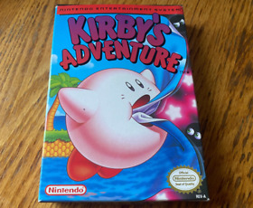 oval seal Kirby's Adventure complete in box nintendo nes game nr-MINT