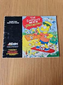 The Simpsons: Bart vs. the Space Mutants - Nintendo NES - Manual Only