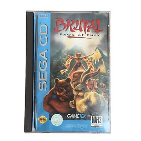 Brutal-Paws of Fury (Sega CD, 1994) CIB Complete