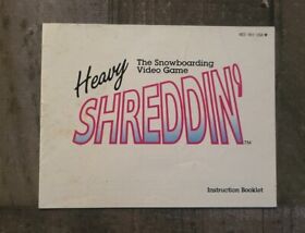 Heavy Shreddin' Nintendo NES Manual Only