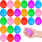 Easter Eggs Stress Ball Toys - 24 PCS Easter Basket Stuffers Rubber Stress Balls