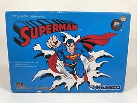 SUPERMAN * CIB Complete in Box * Famicom FC Japan Nintendo