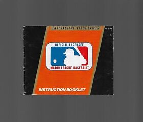 Major League Baseball NES Nintendo Instruction Manual Booklet Only