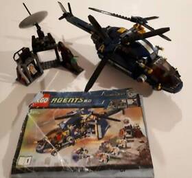 LEGO 8971 - Cyborg Robot Helicopter Agents - Arial Defense Unit - Incomplete