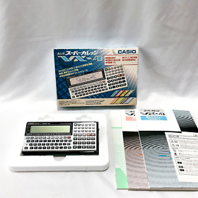 CASIO Super College VX-4 Pocket Computer PokeCon Working Tested w/ Box & Manual