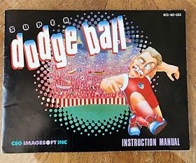 Vintage Nintendo NES 1989 SUPER DODGE BALL Authentic Original MANUAL Only