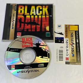 Sega Saturn Black Dawn Japan SS w/spine card Free Shipping