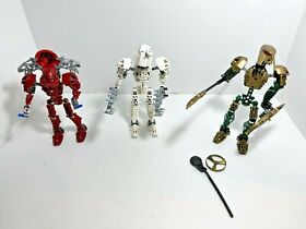 LEGO Bionicle Toa LOT:  Nuju 8606 + Vakama 8601 + Iruini 8762.