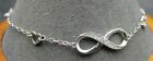 Billie Bijoux Sterling Silver Infinity Endless Love Symbol Charm Bracelet (D3R3)