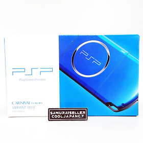 SONY PSP Playstation Portable Console Vibrant Blue PSP-3000 VB Japan New