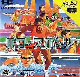 Pc Engine Hu Card Software Power Sports JPN Ver. Limited Video Game Software Ori